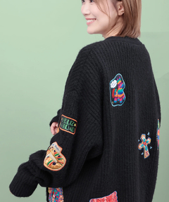 チチカカ |Rico メヒコアップリケ刺繍カーディガン