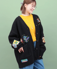 チチカカ |Rico メヒコアップリケ刺繍カーディガン