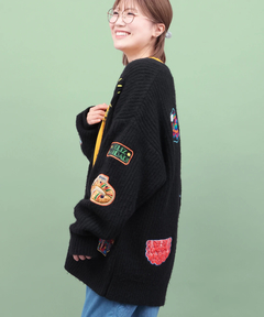 チチカカ |Rico メヒコアップリケ刺繍カーディガン