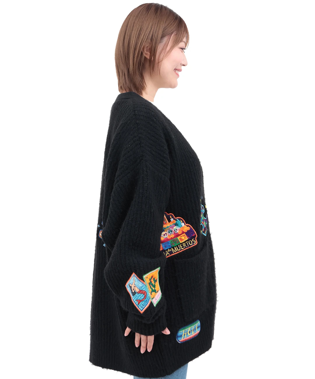 Rico メヒコアップリケ刺繍カーディガン / カーディガン・羽織り
