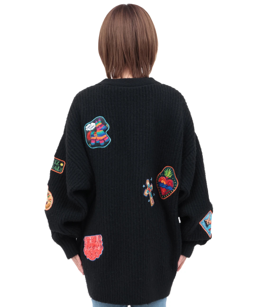 Rico メヒコアップリケ刺繍カーディガン / カーディガン・羽織り