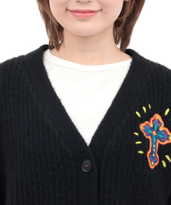 チチカカ |Rico メヒコアップリケ刺繍カーディガン