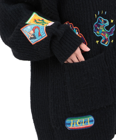 チチカカ |Rico メヒコアップリケ刺繍カーディガン