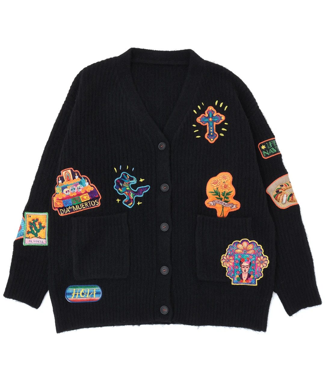 Rico メヒコアップリケ刺繍カーディガン / カーディガン・羽織り