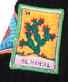 チチカカ |Rico メヒコアップリケ刺繍カーディガン