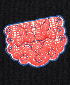 チチカカ |Rico メヒコアップリケ刺繍カーディガン