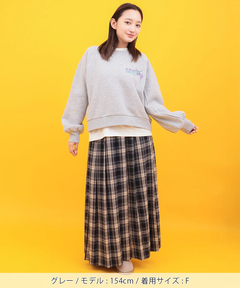 チチカカ |Orale! 裏起毛短丈スウェットプルオーバー