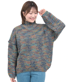 チチカカ |メランジハイネックニットプルオーバー