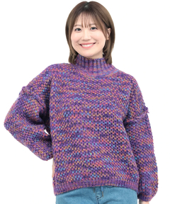 チチカカ |メランジハイネックニットプルオーバー