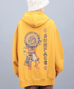 チチカカ |裏起毛サンフェイスプリントプルパーカー