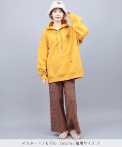 チチカカ |裏起毛サンフェイスプリントプルパーカー