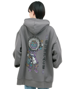 チチカカ |裏起毛サンフェイスプリントプルパーカー