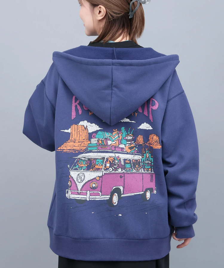 チチカカ |裏起毛チビカチナバスジップパーカー