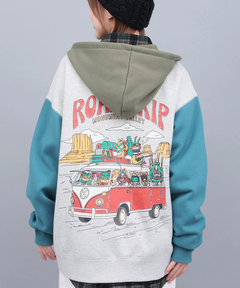 チチカカ |裏起毛チビカチナバスジップパーカー