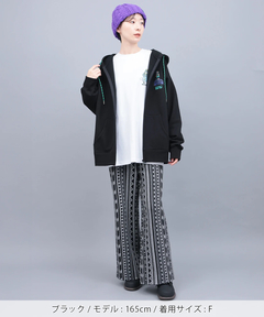 チチカカ |裏起毛チビカチナバスジップパーカー