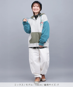 チチカカ |裏起毛チビカチナバスジップパーカー