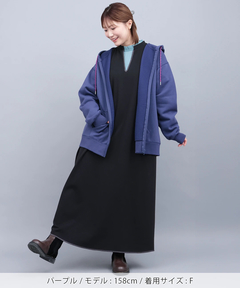 チチカカ |裏起毛チビカチナバスジップパーカー