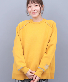 チチカカ |サンフェイスエンブロイダリー スウェットライクニットプルオーバー