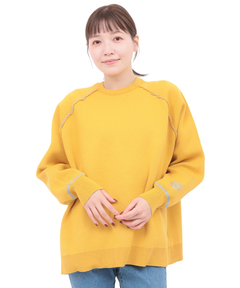 チチカカ |サンフェイスエンブロイダリー スウェットライクニットプルオーバー