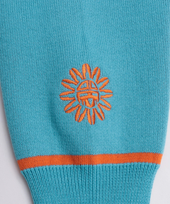 チチカカ |サンフェイスエンブロイダリー スウェットライクニットプルオーバー