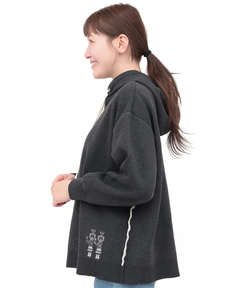 チチカカ |イェイエンブロイダリー スウェットライクニットフーディー