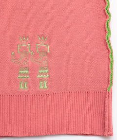 チチカカ |イェイエンブロイダリー スウェットライクニットフーディー