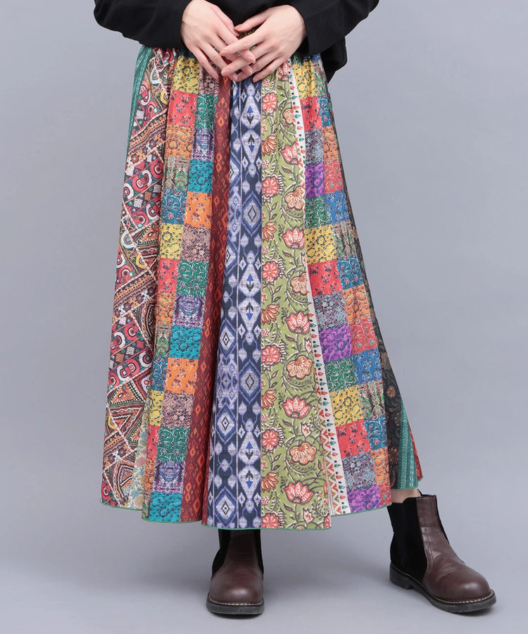 チチカカ |ファブリックプリントジャージースカート