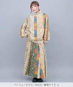 チチカカ |ファブリックプリントジャージースカート