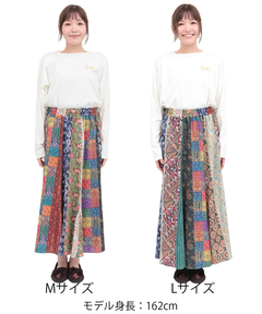 チチカカ |ファブリックプリントジャージースカート