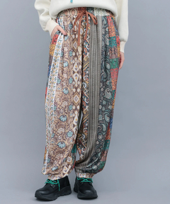 チチカカ |ファブリックプリント&ブラックパンツ