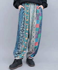 チチカカ |ファブリックプリント&ブラックパンツ