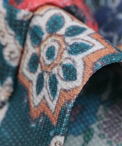 チチカカ |ファブリックプリント&ブラックパンツ