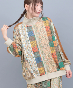 チチカカ |ファブリックプリント&ブラックジャケット