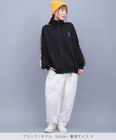 チチカカ |ファブリックプリント&ブラックジャケット