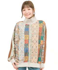 チチカカ |ファブリックプリント&ブラックジャケット