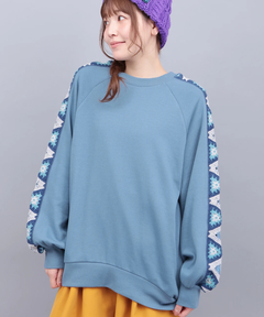 チチカカ |クロシェラインスリーブプルオーバー