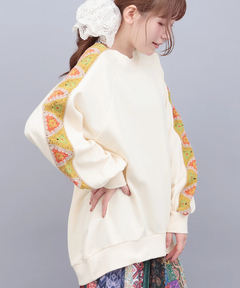 チチカカ |クロシェラインスリーブプルオーバー