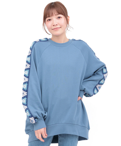 チチカカ |クロシェラインスリーブプルオーバー