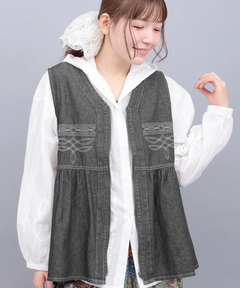 チチカカ |ライトオンスデザインステッチベスト