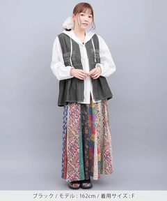 チチカカ |ライトオンスデザインステッチベスト