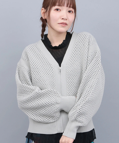 チチカカ |メッシュVネックカーディガン