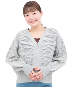 チチカカ |メッシュVネックカーディガン