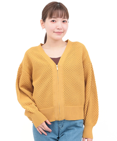 チチカカ |メッシュVネックカーディガン