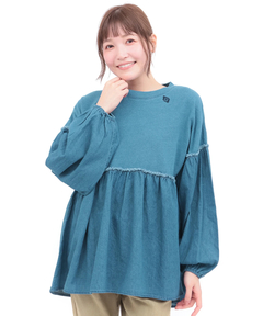 チチカカ |デニム×インディゴ天竺プルオーバー