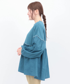 チチカカ |デニム×インディゴ天竺プルオーバー