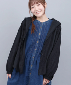 チチカカ |フード付きコットンレースシャツ