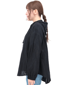 チチカカ |フード付きコットンレースシャツ