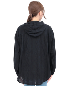 チチカカ |フード付きコットンレースシャツ