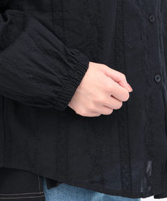 チチカカ |フード付きコットンレースシャツ