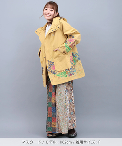 チチカカ |go slow caravan ウェザークロスパネル刺繍フィールドコート【WEB限定】